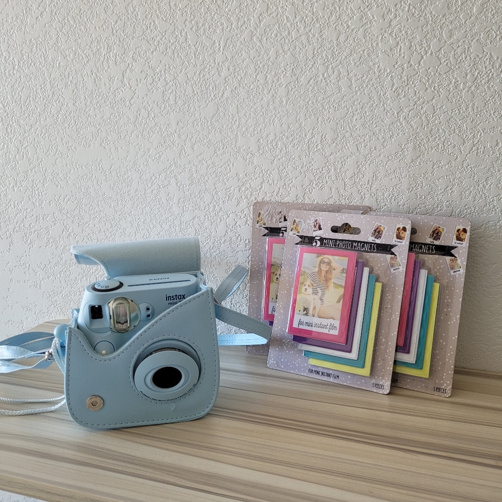 Instax Mini 7s Baby Blue Polaroid Camera